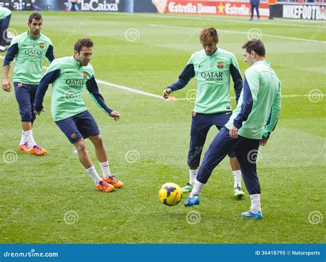 fc barcelona training session editorial image image  catalonia champions