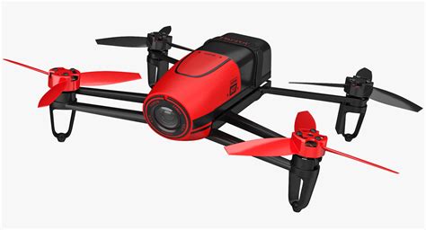 parrot bebop quadcopter drone model turbosquid