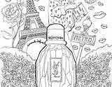 Coloriage Parfum Yves Laurent sketch template