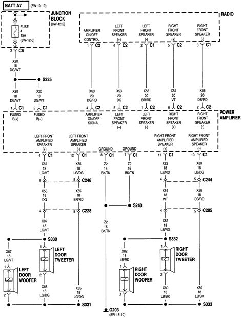 dodge dakota stereo wiring diagram images wiring collection