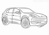 Coloring Cayenne Porschecayenne X5 sketch template