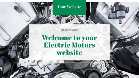 electric motors website templates godaddy