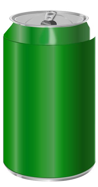 vector graphic  soda open green blank  image  pixabay