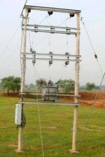 double pole structure  lt control cables double pole structure manufacturer  ahmedabad