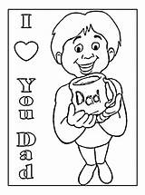 Coloring Birthday Happy Pages Printable Dad Daddy Card Clipart Cards Library sketch template