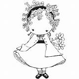 Stamping Bella Stamps Whimsy Izzie Digital Choose Board Unmounted Daisy Rubber Stamp Has sketch template