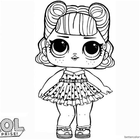 punk lol surprise doll coloring pages  printable coloring pages