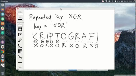 tutorial  kriptografi xor cipher  repeated key youtube