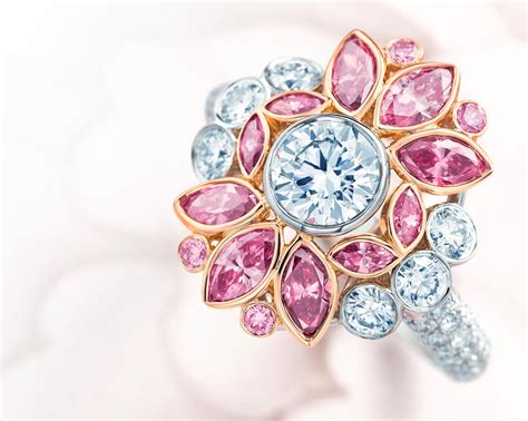 pink diamond floral ring jonathans fine jewelers