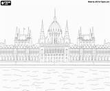 Budapest Hungary Parlamento Disegni Hungarian Parliament Edificio Zabytki Węgry Parlament Parlement Ungarn Monumenti Colorare Budapeszcie Parlamentu Impresionante Ausmalbilder Designlooter Atrakcje sketch template