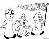Alvin Chipmunks Coloring Pages Coloring4free Printable Seville Simon sketch template