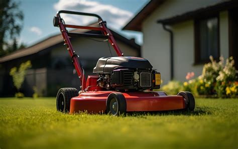 premium ai image garden lawn mower
