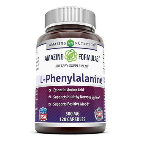 Amazing Formulas L Phenylalanine 500 Mg 120 Capsules