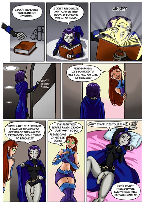starfire and raven page 1 by donutwish hentai foundry