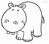 Hippo Nilpferd Cool2bkids Clipartmag Ausdrucken Süßes sketch template