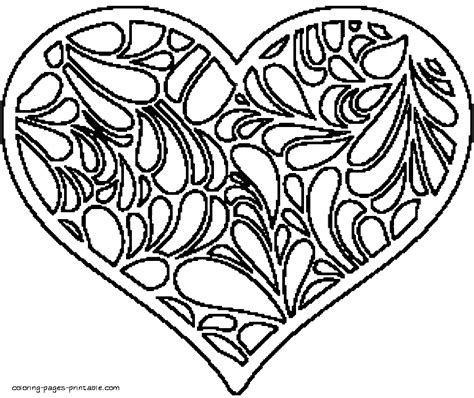 printable coloring pages hearts coloring pages printablecom