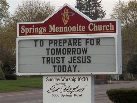 prepare  tomorrow church sign sayings funny church signs
