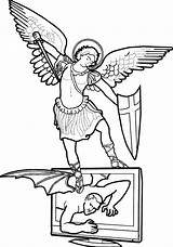 Archangel Clipground Gabriel sketch template