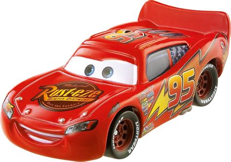 amazoncom disney pixar cars die cast lightning mcqueen vehicle toys games
