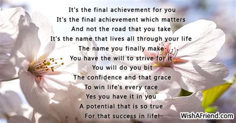 final achievement   success poem
