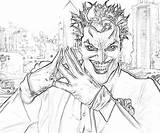Joker Coloring Pages Batman Arkham City Sketch Knight Dark Print Printable Icp Getcolorings Robin Sheets Popular sketch template