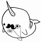 Narwhal Narwhale Clipart Kawaii Fc07 Clipartmag Coloringhome Crayola sketch template
