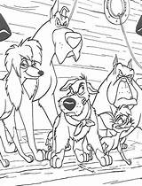 Oliver Company Coloring Pages Dogs Gang Disney Cartoon Colouring Dodger Coloringpages1001 Sheets Online Game Print sketch template