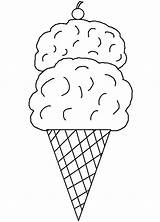 Template Ice Cream Cone Coloring Printable Pages Cones Clip Clipart Templates Kids Printables Sorvete Colorir Para Colouring Library Parlor Print sketch template