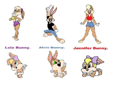 Lola Alvin And Jennifer Bunny By Looneyaces On Deviantart