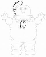 Puft Marshmallow Ghostbusters Slimer Ghostbuster Puff Busters Getdrawings Marshmallows Coloringhome sketch template