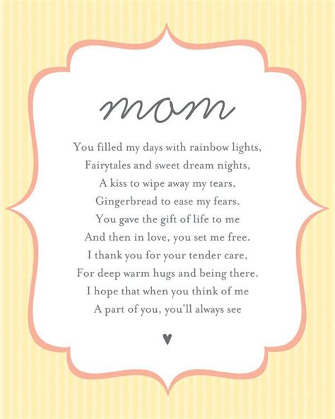 poem wall art  mom mothersday cute quotes pinterest poem