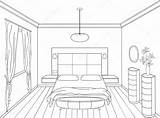 Fireplace Coloring Interior Perspective Drawing Outline Room Vector Sketch Sketches Bedroom Getcolorings Hand Un Choose Board sketch template