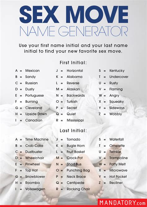 Sex nick names