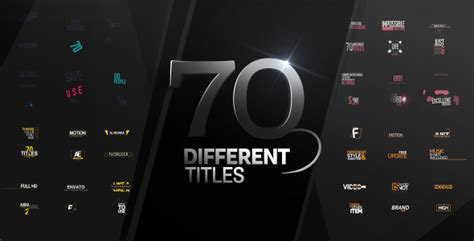 videohive   titles  effects templates