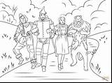Wizard Oz Coloring Pages Dorothy Getcolorings sketch template