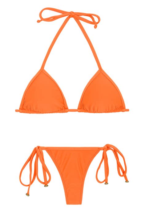 Bikini Oranje Stringbikini Met Accessoires Itaparica Tri Micro