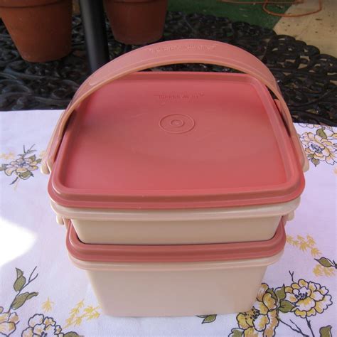 tupperware container set  handle etsy