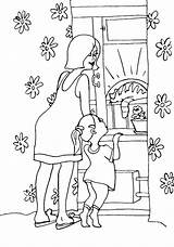 Coloring Pages Daughter Mother Print Coloringtop sketch template