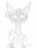 Alice Madness Returns Pages Coloring Cat Template Cheshire sketch template