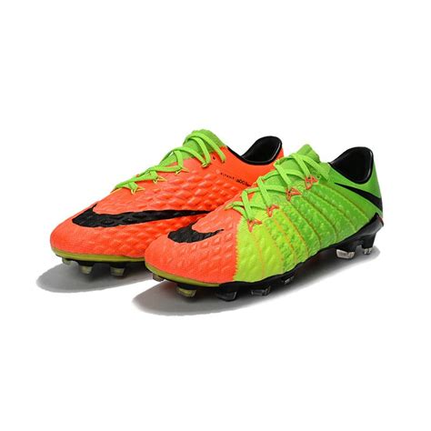 Nike Hypervenom Phantom Iii Fg Soccer Cleats Green Orange Black