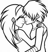Emo Coloring Pages Anime Couple Drawing Drawings Girl Draw Couples Cute Amor Printable Color Dibujos Lapiz Clipart Ausmalbilder Easy Dibujar sketch template