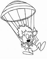 Parachute Paraquedismo Paratrooper Parachuting Tudodesenhos Parachuter sketch template