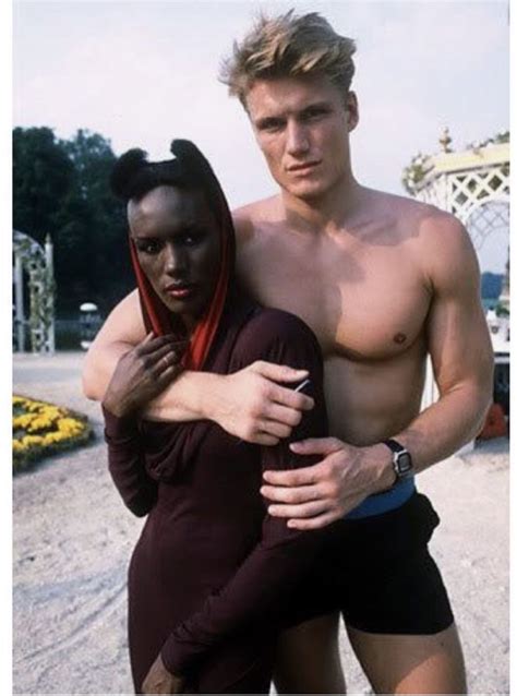 Grace Jones And Dolph Lundgren They Are A Former Couple