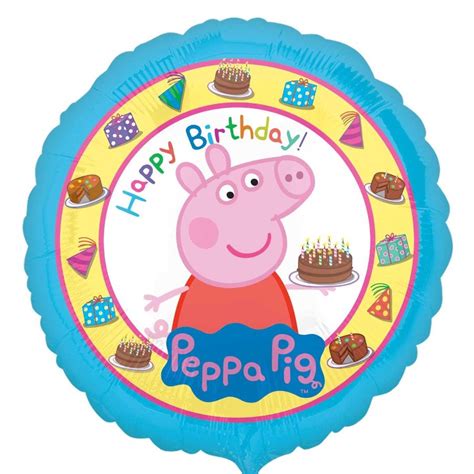 peppa pig happy birthday foil balloon party save smile