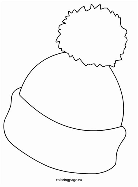 winter hat coloring page fresh winter hat picture coloring page