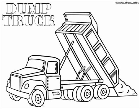 preschool coloring pages dump truck coloring pages