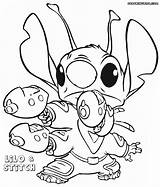Stitch Coloring Pages Lilo Book Cartoon sketch template
