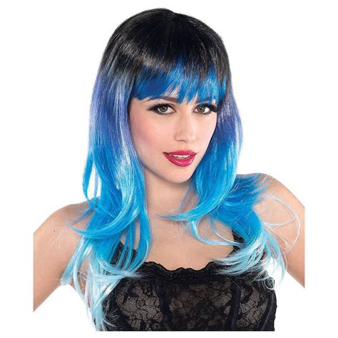 fantasy blue wig image  blue wig ebony wigs loose hairstyles