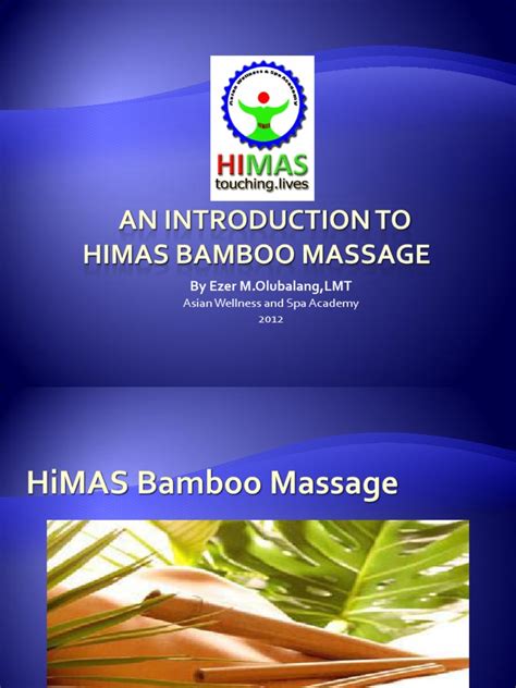 bamboo massage  introduction