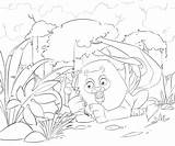 Lion Mouse Coloring Getdrawings Getcolorings Pages sketch template